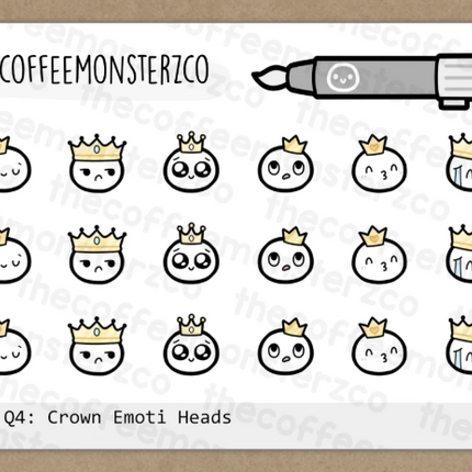 The Coffee Monsterz Co. Emoti Stickers