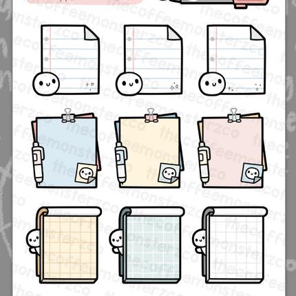 The Coffee Monsterz Co. Sticker Sheet
