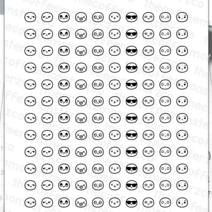 The Coffee Monsterz Co. Tiny Icons Sticker