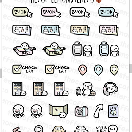 The Coffee Monsterz Co. Sticker Sheet