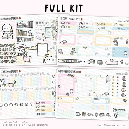 The Coffee Monsterz Co. Mini Kit Sticker Sheets