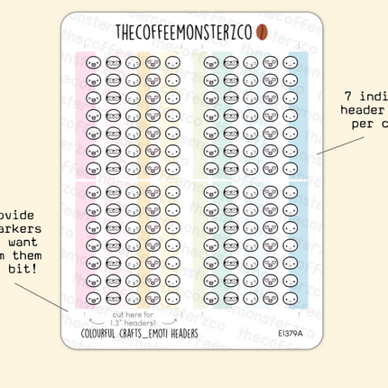 The Coffee Monsterz Co. Sticker Sheet