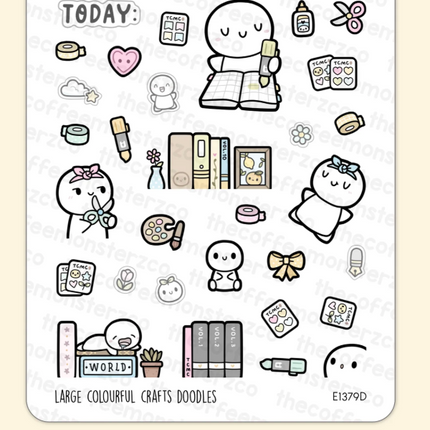 The Coffee Monsterz Co. Sticker Sheet