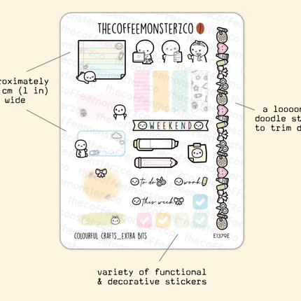 The Coffee Monsterz Co. Sticker Sheet