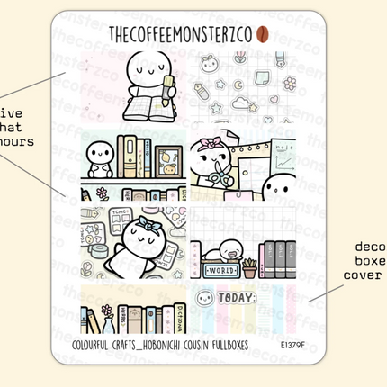 The Coffee Monsterz Co. Sticker Sheet