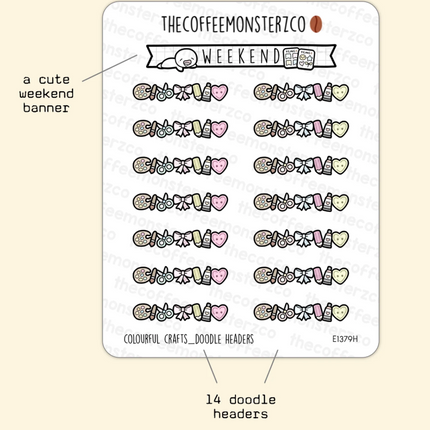 The Coffee Monsterz Co. Sticker Sheet