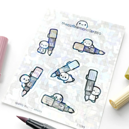 The Coffee Monsterz Co. Emoti Stickers