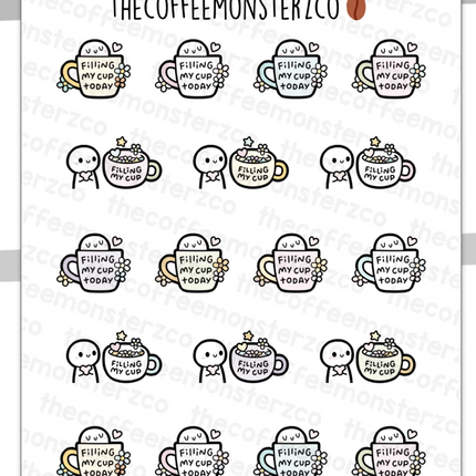 The Coffee Monsterz Co. Emoti Stickers