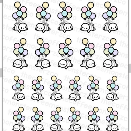 The Coffee Monsterz Co. Sticker Sheet
