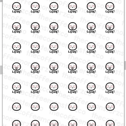 The Coffee Monsterz Co. Sticker Sheet