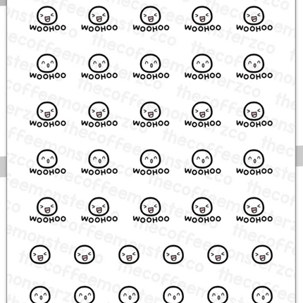 The Coffee Monsterz Co. Sticker Sheet