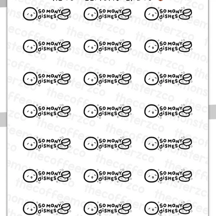The Coffee Monsterz Co. Sticker Sheet