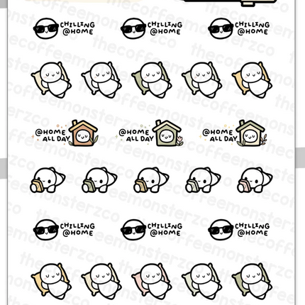 The Coffee Monsterz Co. Sticker Sheet