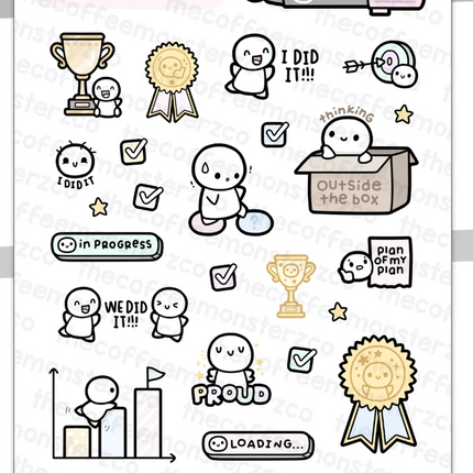 The Coffee Monsterz Co. Sticker Sheet