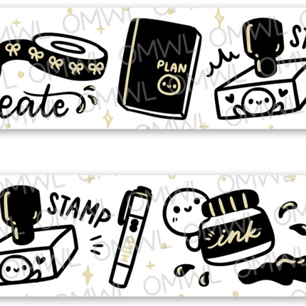 ONCE MORE WITH LOVE Washi Tape in Full Roll