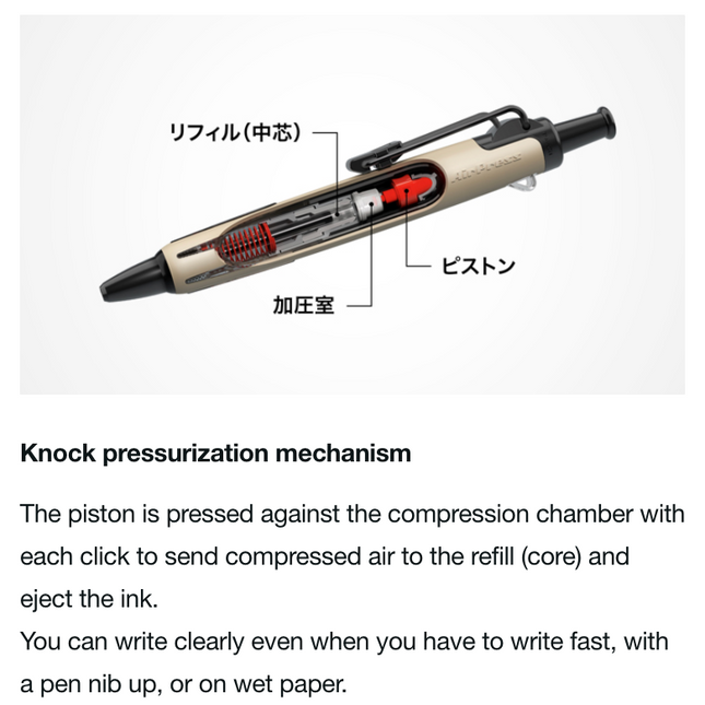 Tombow Airpress Oil-based 0.7mm Ballpen