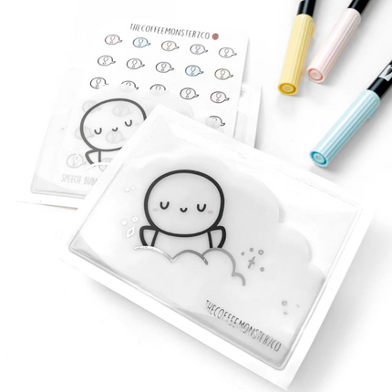 The Coffee Monsterz Co. Adhesive Sticky Pocket