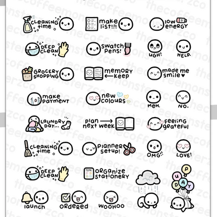 The Coffee Monsterz Co. Sticker Sheet