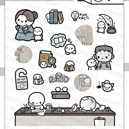 The Coffee Monsterz Co. Sticker Sheet