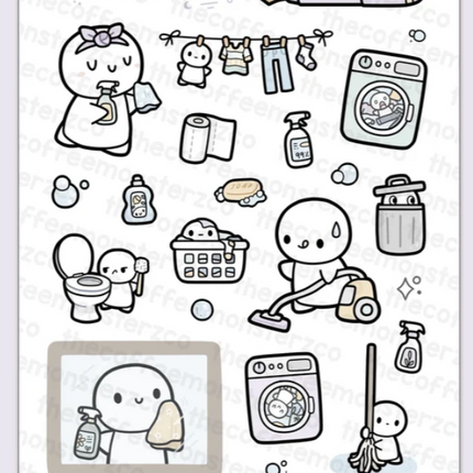 The Coffee Monsterz Co. Sticker Sheet