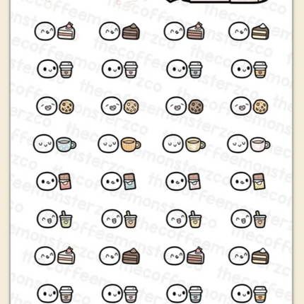 The Coffee Monsterz Co. Sticker Sheet