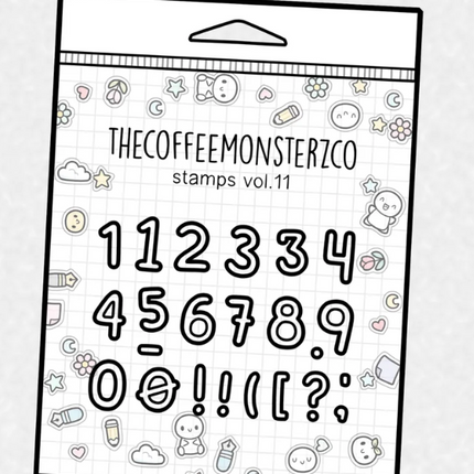 The Coffee Monsterz Co. Emoti Stamps Set Limited Edition