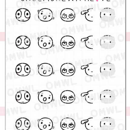 ONCE MORE WITH LOVE Sticker Sheet