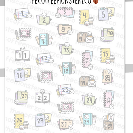 The Coffee Monsterz Co. Sticker Sheet