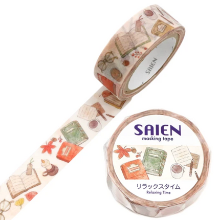 Saien Masking Tape 15mm x 7m FULL ROLL with Foil