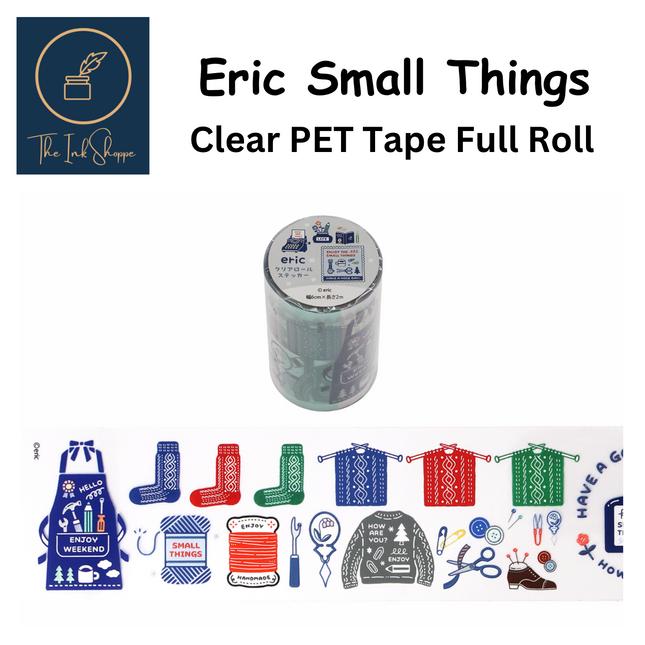Eric Small Things Clear PET Full Roll Tape