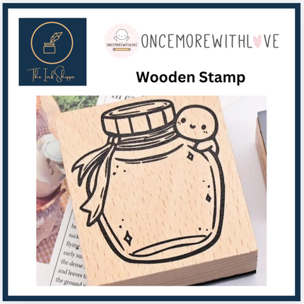 Once More With Love Wooden Stamp