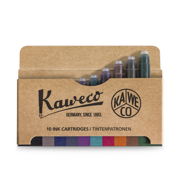 Kaweco 10-Pack Fountain Pen Ink Cartridge Assorted Colour Mix - The Ink Shoppe Philippines