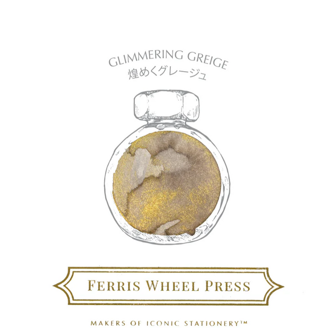 Ferris Wheel Press x Paper Tree Fountain Pen Ink - Glimmering Greige