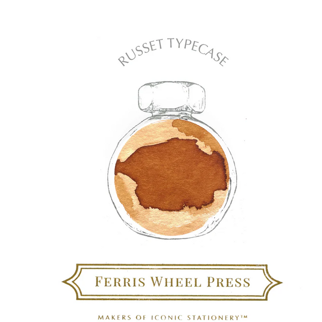 Ferris Wheel Press Fountain Pen Ink - Russet Typecase