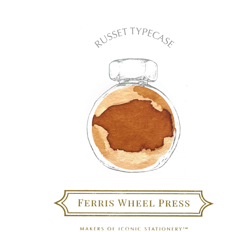 Ferris Wheel Press Fountain Pen Ink - Russet Typecase