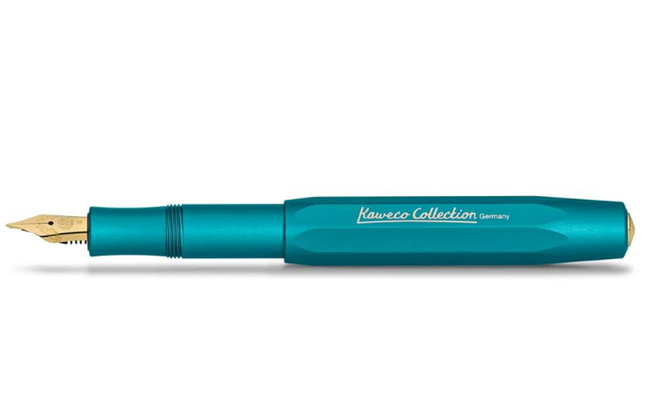Kaweco Collection AL Sport Limited Edition Fountain Pen - Iguana Blue