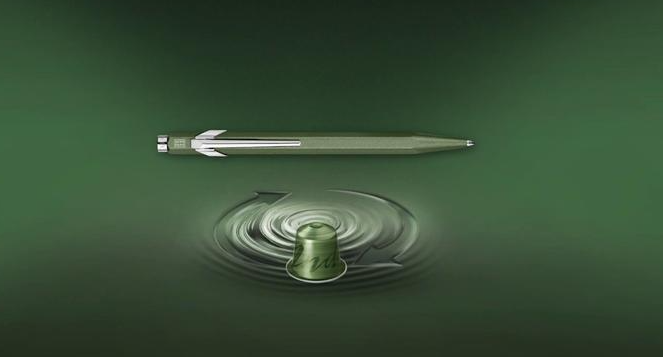 Caran d'Ache x Nespresso 849 Limited Edition Ballpoint Pen - India Green