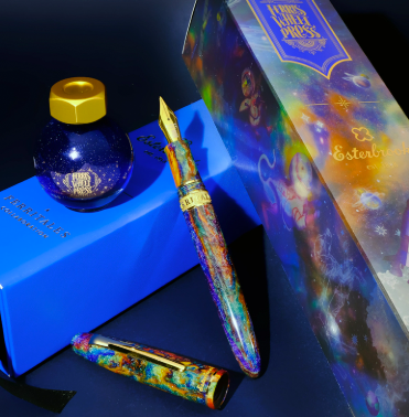 Ferris Wheel Press x Esterbrook Pens Nebulous Plume Estie Limited Edition Fountain Pen & Ink Set