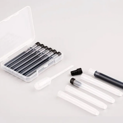 Majohn Fountain Pen Refillable Cartridge 5-pack with Eyedropper