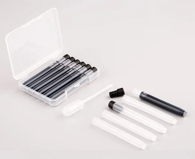 Majohn Fountain Pen Refillable Cartridge 5-pack with Eyedropper