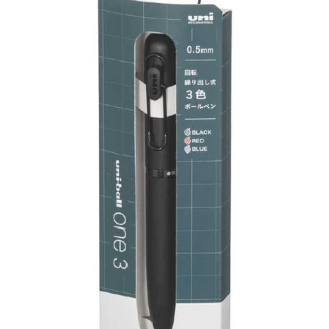 Uni-ball One 3 3-Colour Ink Gel Pen Gift Version