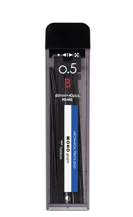Tombow MONO Graph Mechanical Pencil Lead Refill Pack 0.5mm B