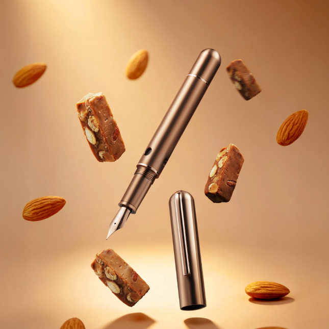 Nahvalur Nautilus Toffee Titanium Fountain Pen
