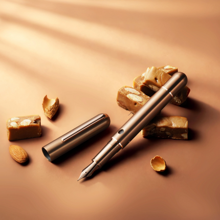 Nahvalur Nautilus Toffee Titanium Fountain Pen