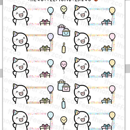 The Coffee Monsterz Co. Sticker Sheet