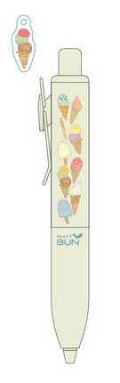 Uni-Ball One P x Meribun Special Edition Gel Pen with Charm