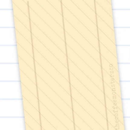 The Coffee Monsterz Co Plastic Washi Card