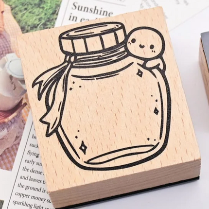 Once More With Love Wooden Stamp