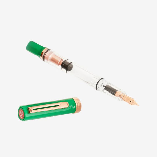 TWSBI ECO-T Fountain Pen and Ink Set - Royal Jade with Rose Gold