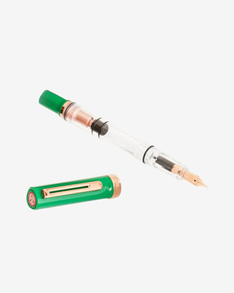 TWSBI ECO-T Fountain Pen and Ink Set - Royal Jade with Rose Gold